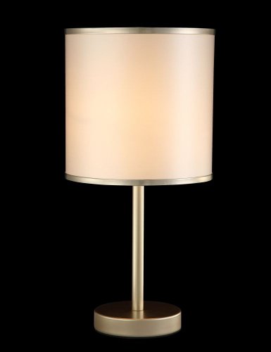 Настольная лампа SERGIO LG1 GOLD Crystal Lux бежевая 1 лампа, основание золотое металл в стиле современный  фото 4